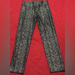 Attyre Black and Silver Skinny Pants
